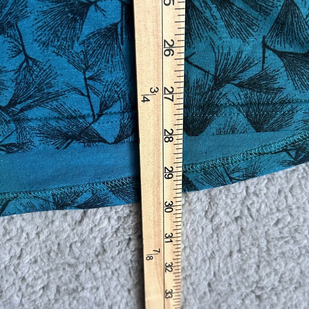 Vintage REI Mens L Quarter Zip Long Sleeve Pullover Shirt Blue Print Outdoor - Picture 12 of 15